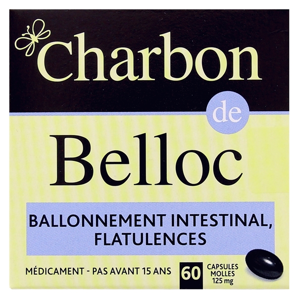 Charbon Belloc 60 capsules sur la pharmacie en ligne IllioPharma